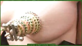 Piercing the labia with needles is a very popular trend now