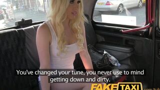 Blonde pays for her trip in a special way