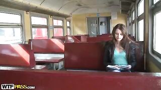 A guy picked up a girl on the train and took her to a private place