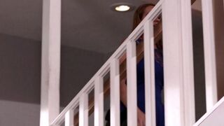 Morgan Lee is fucking his gorgeous girlfriend with a strap-on