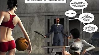 Bitch in a porn comic, full of anger and rage