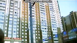 A guy has sex with the blonde he picked up on the street