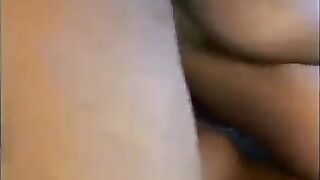 An Asian woman works as a whore and sucks the big black cock of a client