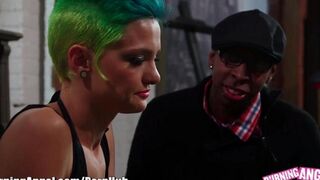 Hot emo blonde girl in anal action