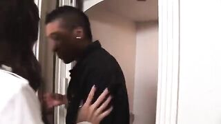 A black-skinned reporter had sex with a juicy dark-haired girl Sasha Gray