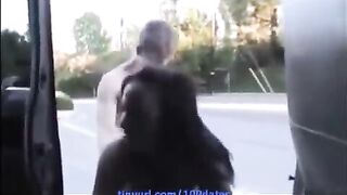 A beautiful woman with big natural boobs gets fucked roughly in a uniform