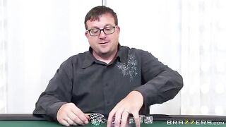 The guy lost to his girlfriend in cards and had to pay with his dick