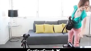 Cute woman fucks at sex casting to become a porn star