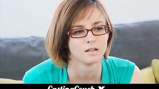Cute woman fucks at sex casting to become a porn star