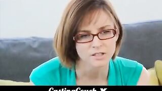 Cute woman fucks at sex casting to become a porn star