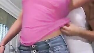 Pierced Cooney pussy is a great attraction for lesbians to lick