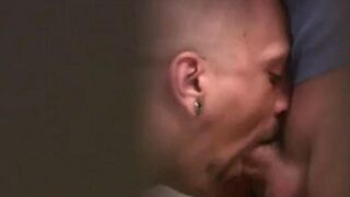 Guys fuck each other in the public toilet
