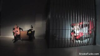 The guard caresses himself by his post, in eporn style