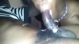 It is much more pleasant to lick a huge black cock