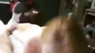 The man grabbed the girl and put her on the bed, it was rough