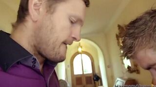 Two guys fucked the ass of a naive girl