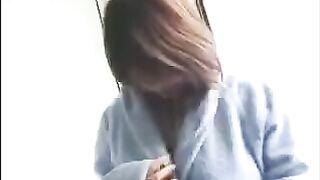 Asian virgin with huge tits gets fucked and cum shot