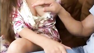 A mother was fucked by her eldest son, and he finished with cum