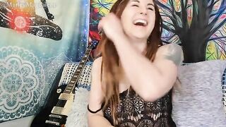 Funny hirsute girl gets naked and comes, showcasing her unique charm
