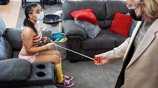 Adorable Princess Zerella Skies pleases an older man intimately
