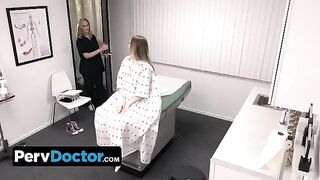 Pretty teen Ailee Anne gets fucked by pervert doctor and his assistant in a hardcore threesome