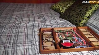 A gamer guy gets fucked by sexy brunette Lara Manara