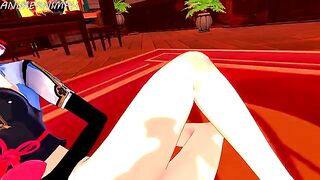 Genshin Impact Ayaka and Keqing's passionate 3D hentai scene