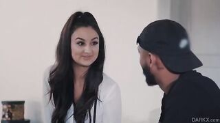 A fun schoolgirl in a hot outfit is shooting a sexy video for her fans