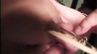 Big tits tortured with bondage and nipple clamps