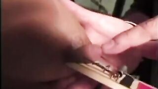 Big tits tortured with bondage and nipple clamps