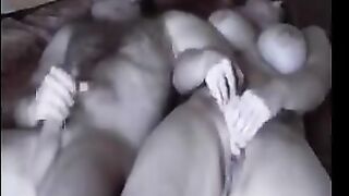 A fat woman was fucked secretly with a hidden camera, showcasing raw passion