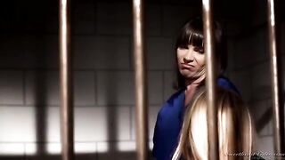 Two hot lesbian prisoners are fucking in the cell