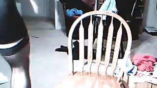 A man got excited while wearing a female wardrobe