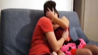 The girl shot a video with her brother, not hesitating