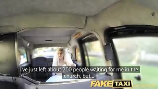 A hot bride got fucked by a taxi driver before wedding