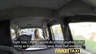 A hot bride got fucked by a taxi driver before wedding