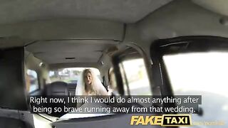 A hot bride got fucked by a taxi driver before wedding