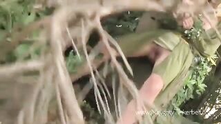 A peasant woman was fucked by a prince of thieves in the woods
