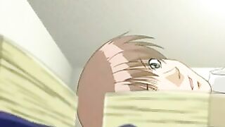 A big-eyed Hentai girl can make a very gentle blowjob