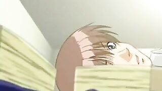 A big-eyed Hentai girl can make a very gentle blowjob