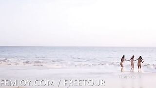 On the beach for nudists, there was something to see and enjoy