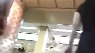 Peeping under the skirts of girls passing by, I got a lot of videos
