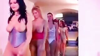 Gangbang with a girl who has big and beautiful tits