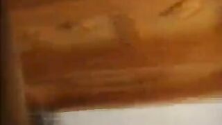 Fapping while peeping under the skirt of a cute girl