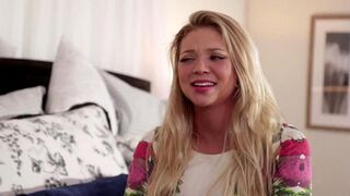 Beautiful girls are not going to leave the bed, because they are lesbians