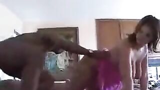 The girl gave herself to a stranger for the sake of a broad cock