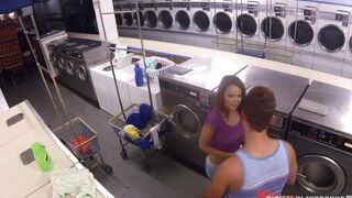 The guy fucked pretty Dillion Harper in the laundry room