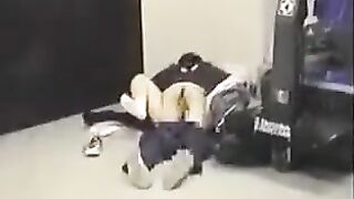 He kicked his pants down and fucked his girlfriend hard in her ass