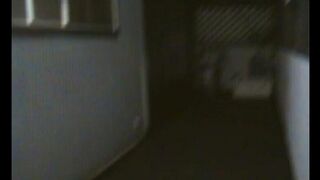 A fat woman dances naked at home in front of her husband