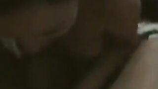 A fat woman dances naked at home in front of her husband